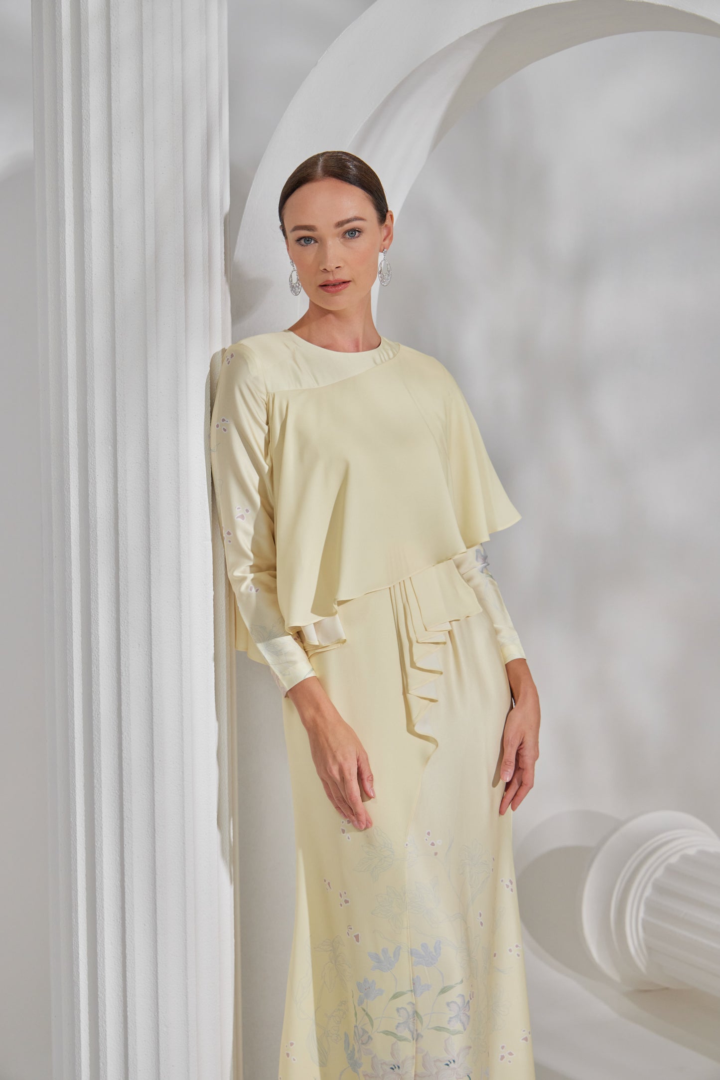 Evelyn Dress in Soft Yellow