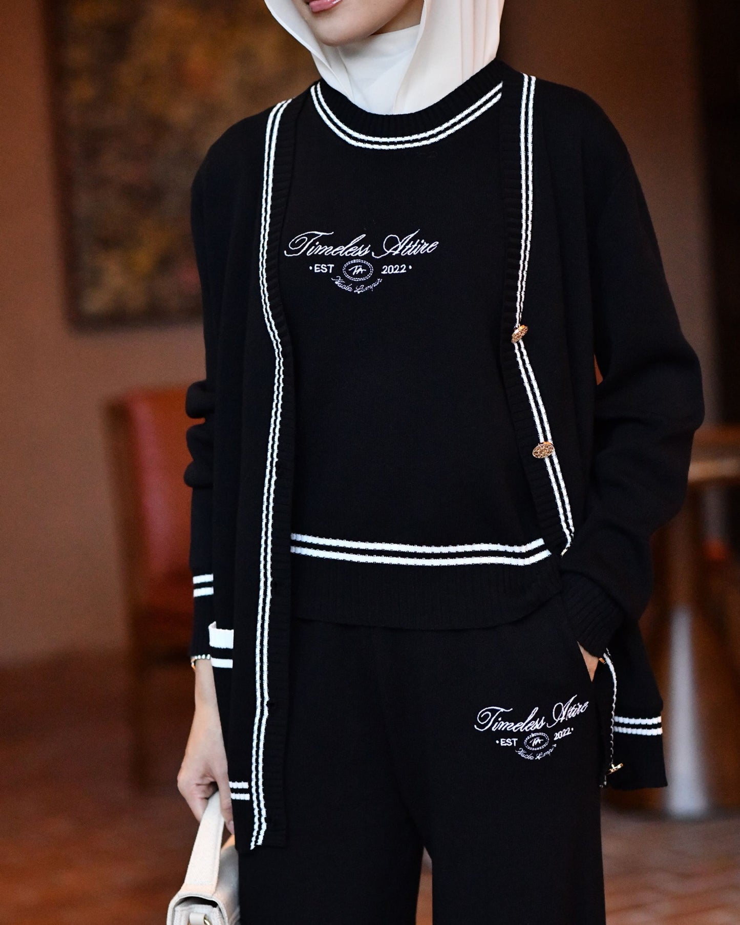 Blair Cardigan Set 2.0 in Black