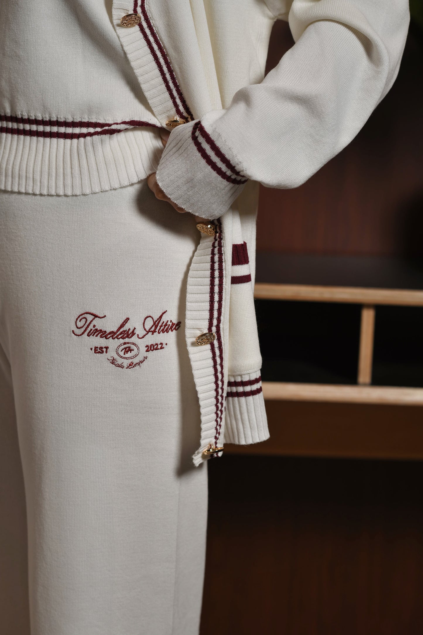 Blair Cardigan Set in Off-White