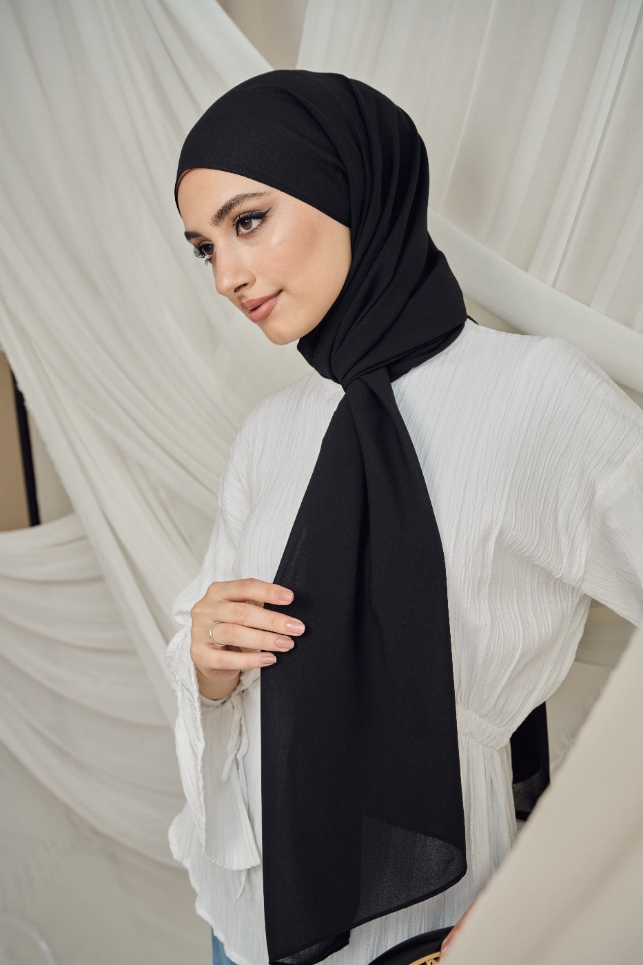 Premium Chiffon in Black