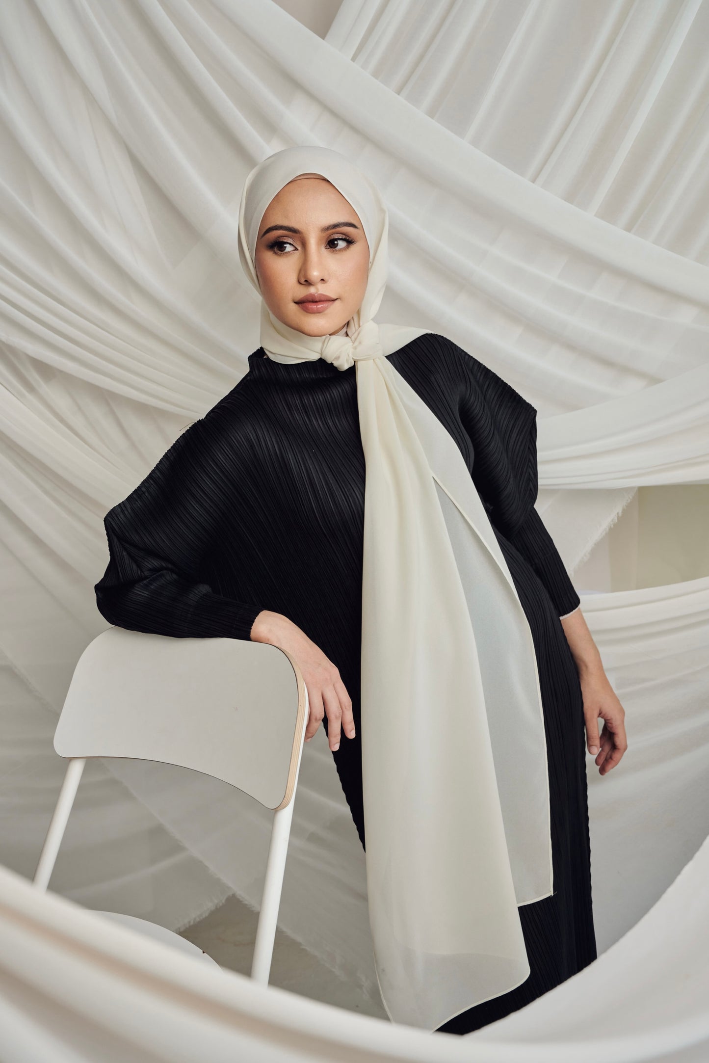 Premium Chiffon in Vanilla