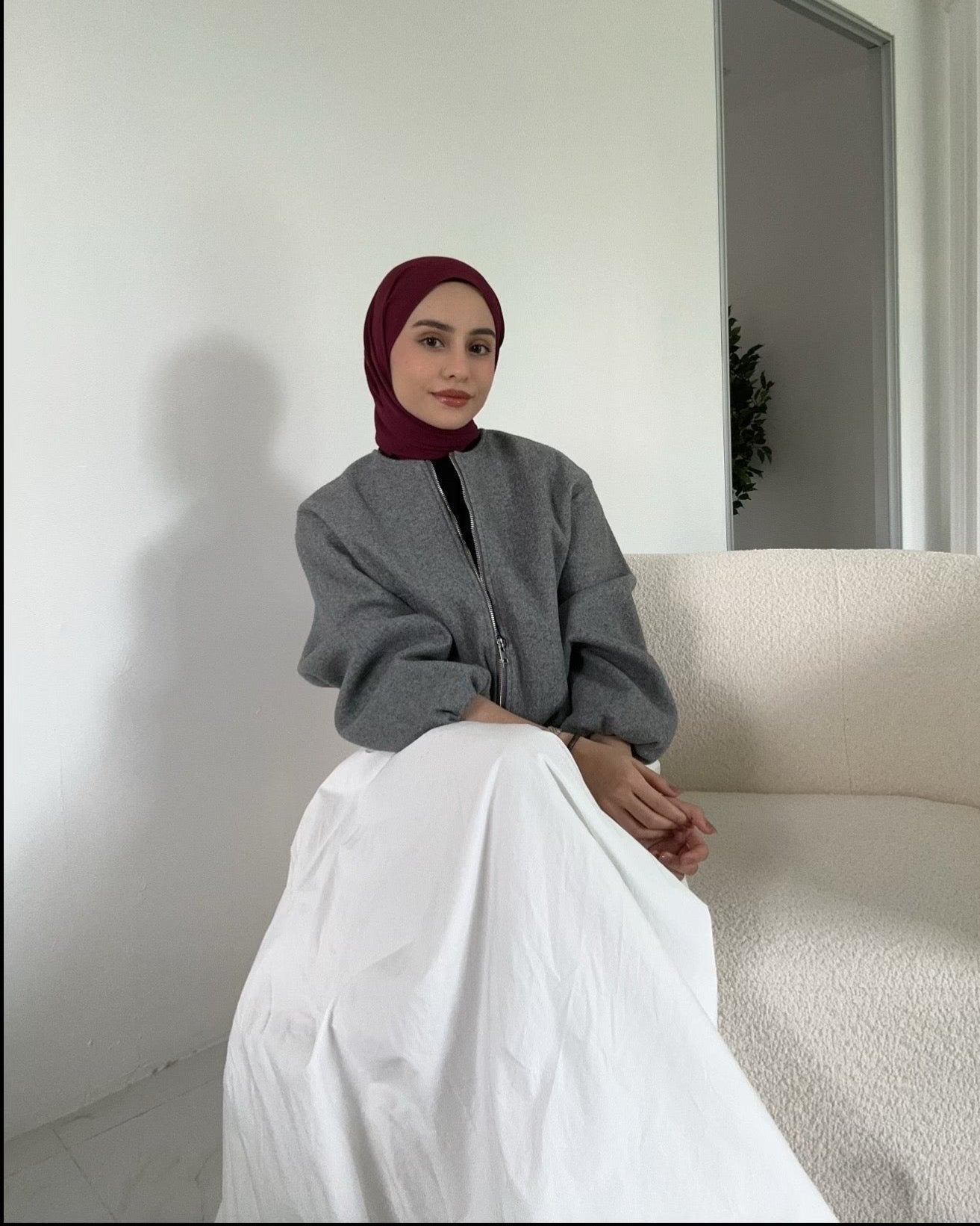 Luxe Chiffon in Burgundy