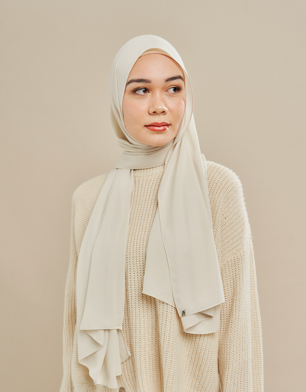 Luxe Chiffon in Ash White