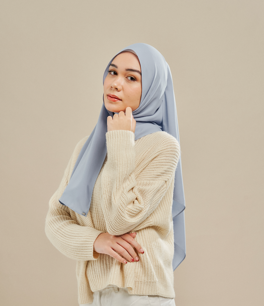 Luxe Chiffon in Powder Blue