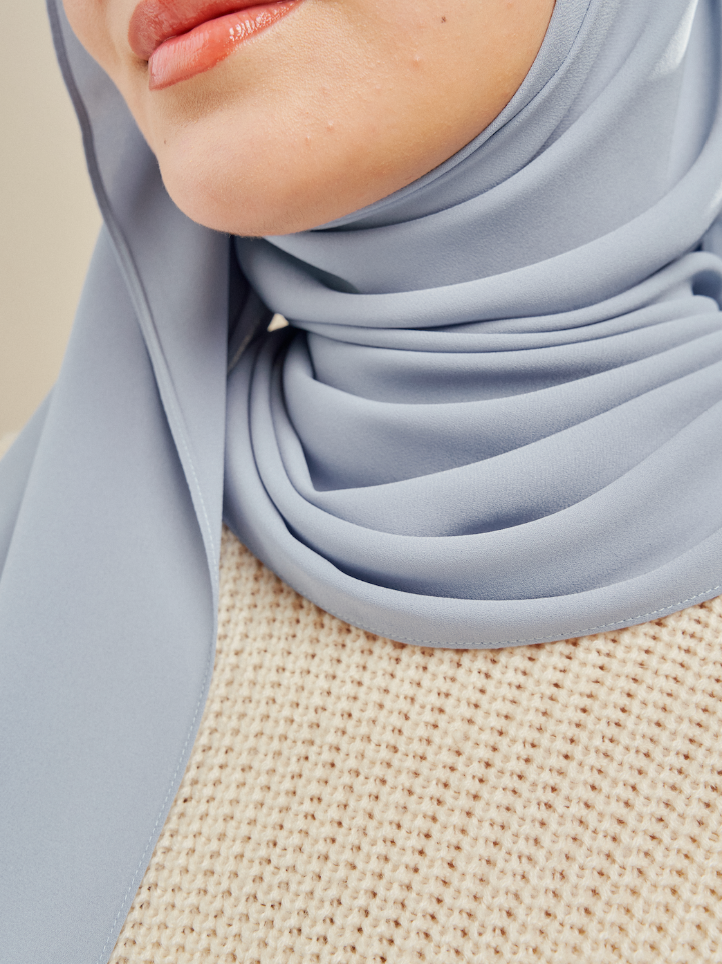Luxe Chiffon in Powder Blue