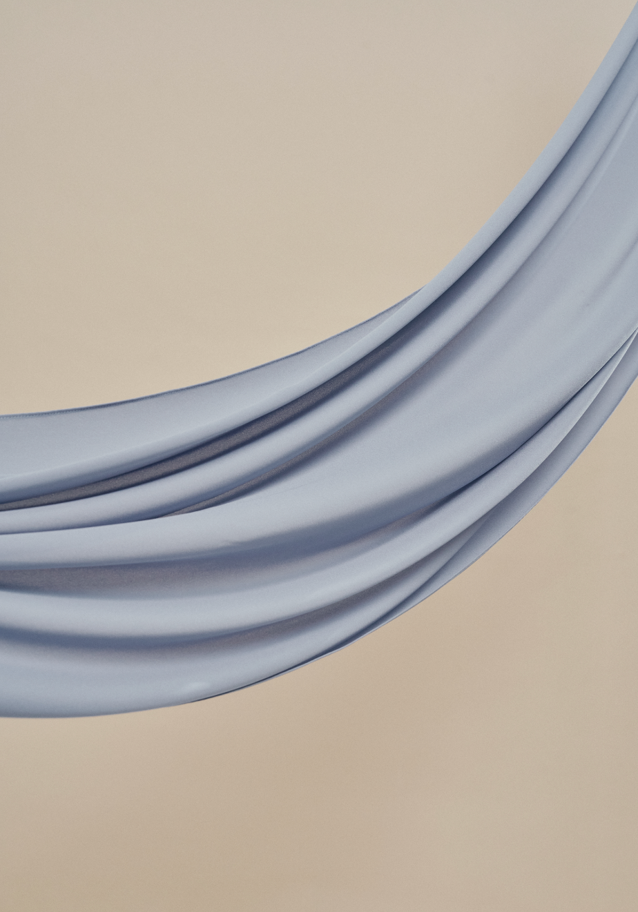 Luxe Chiffon in Powder Blue