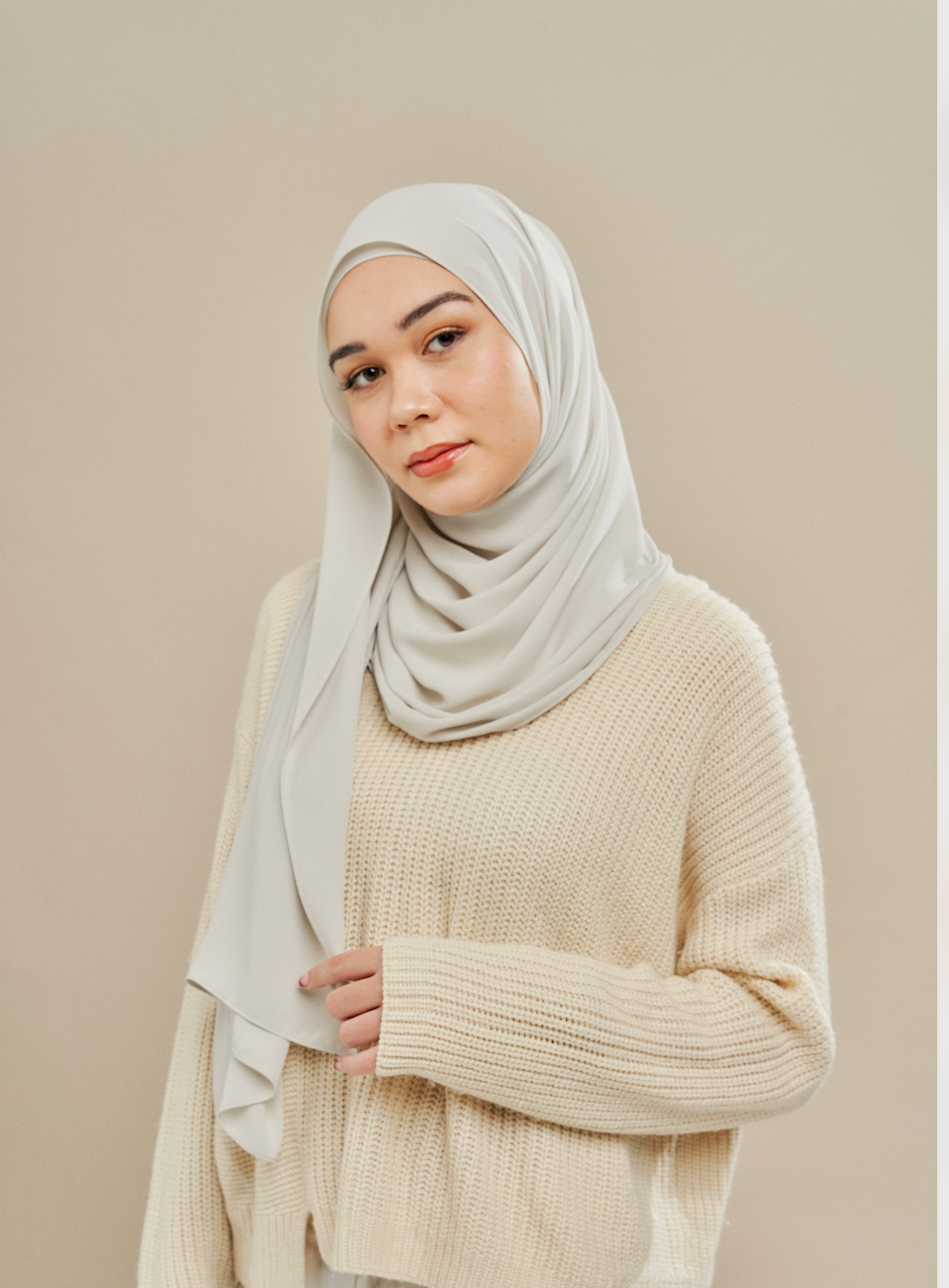 Luxe Chiffon in Sage Grey