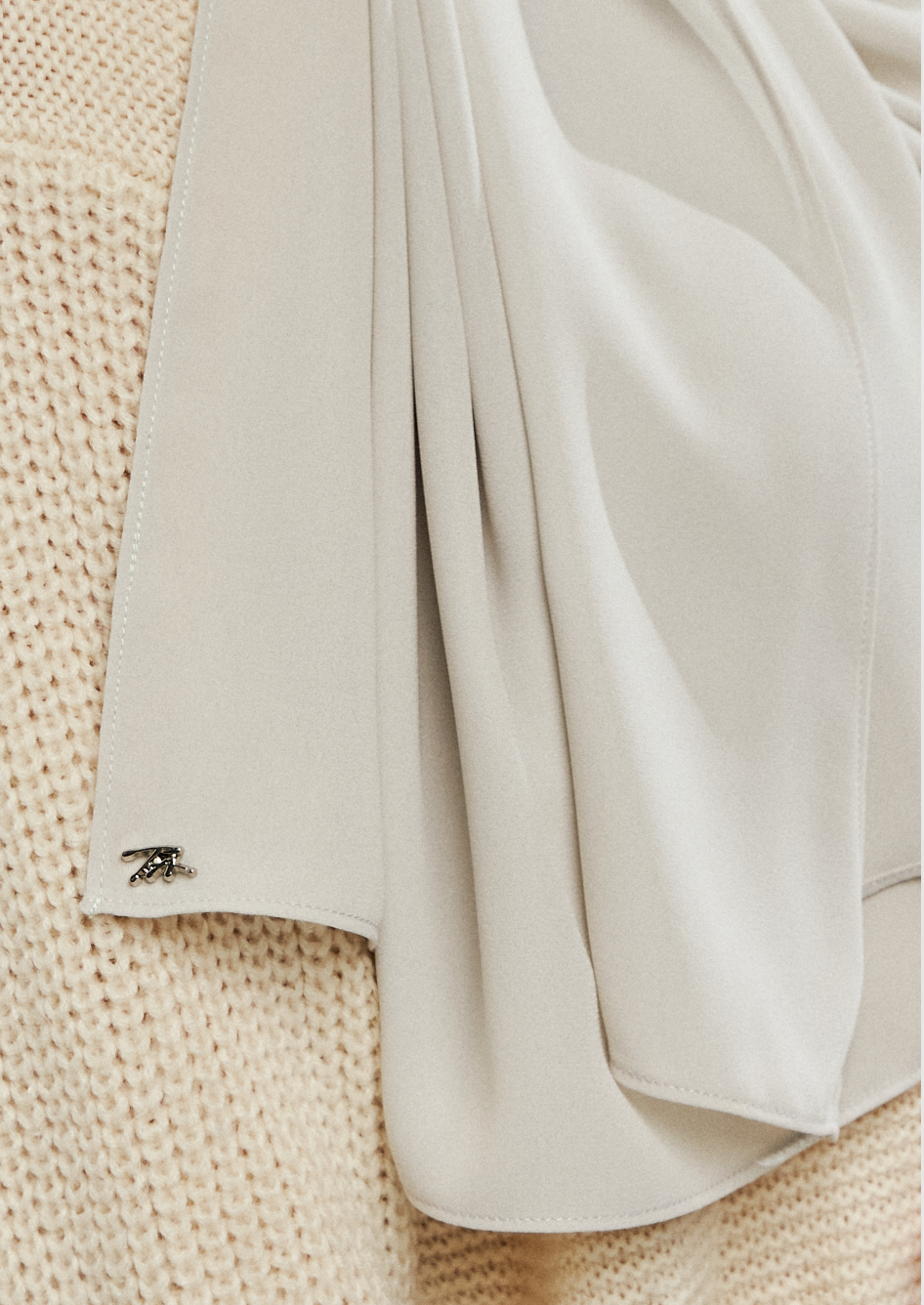Luxe Chiffon in Sage Grey