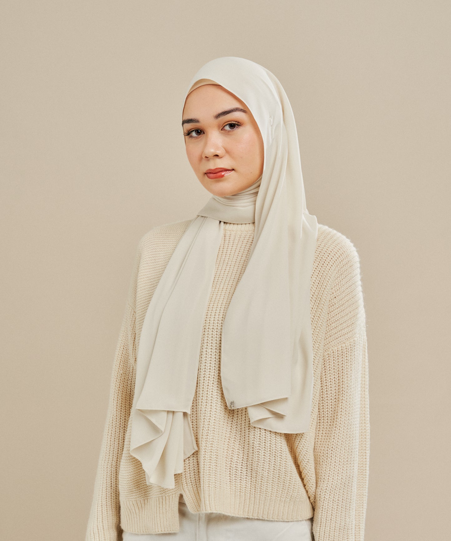 Luxe Chiffon in Ash White