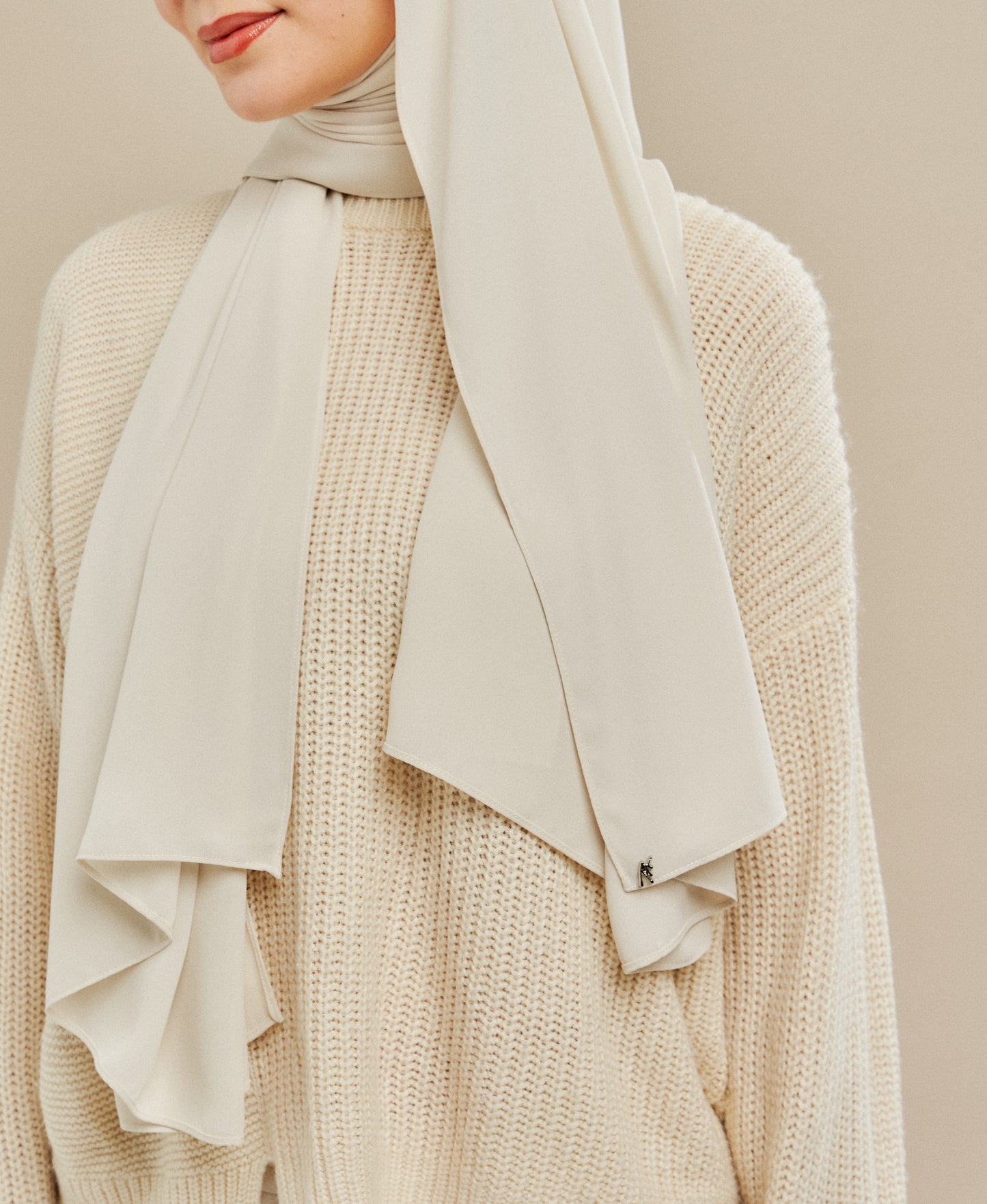Luxe Chiffon in Ash White