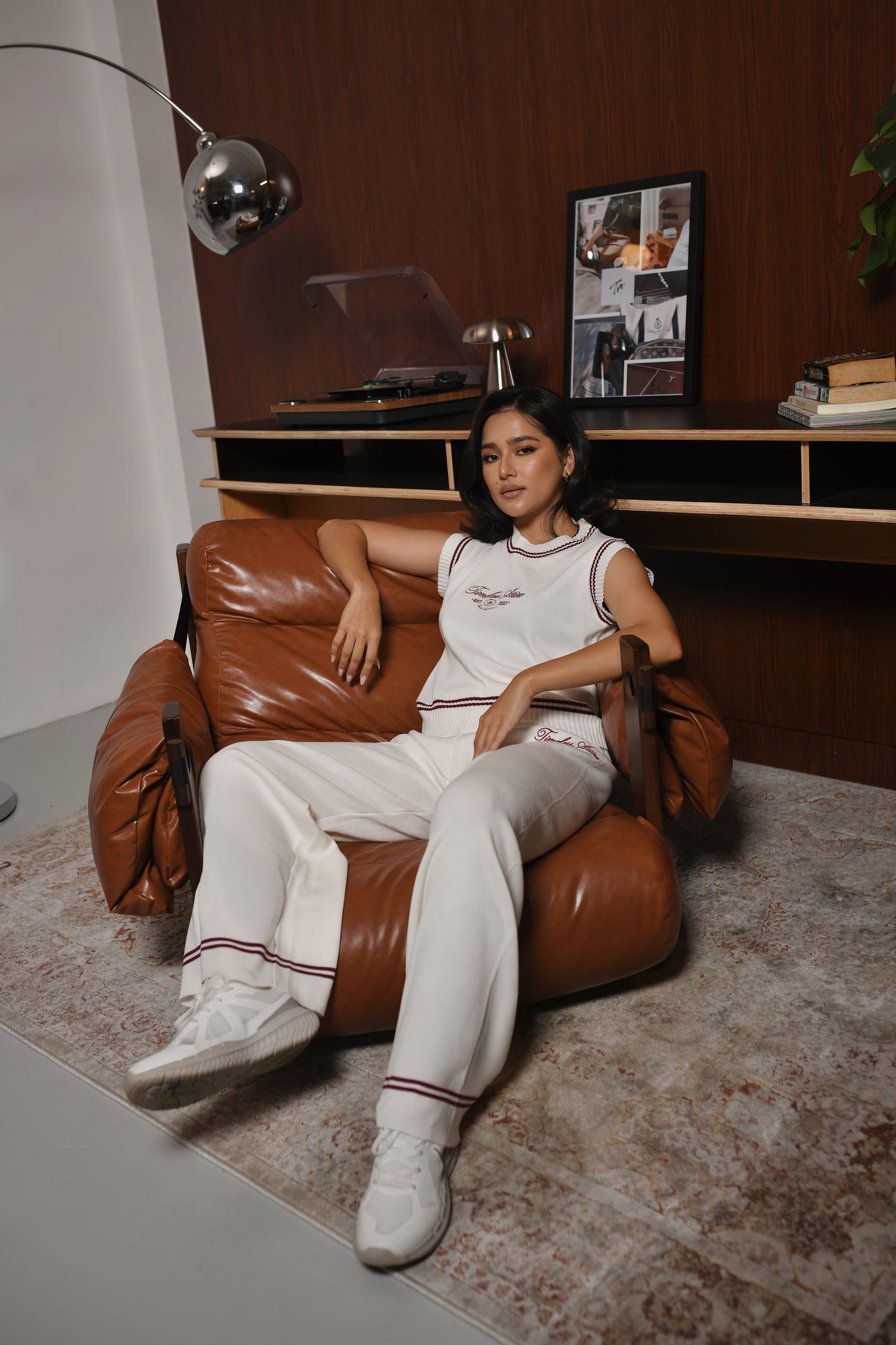 Blair Cardigan Set in Off-White