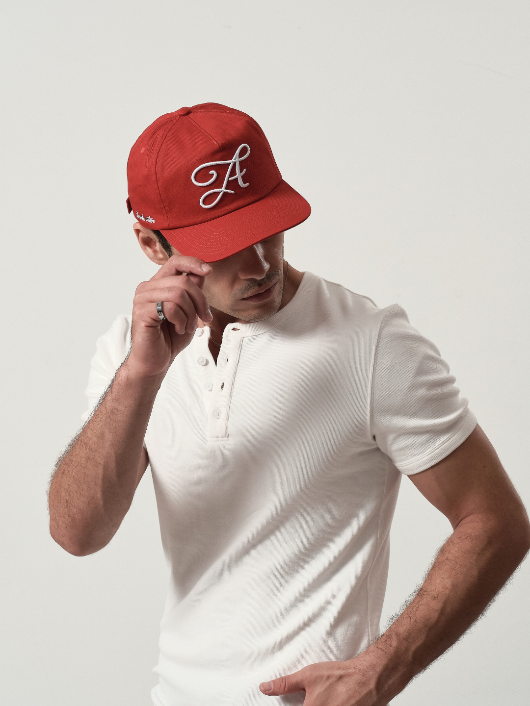 Signature Cap in Double Red