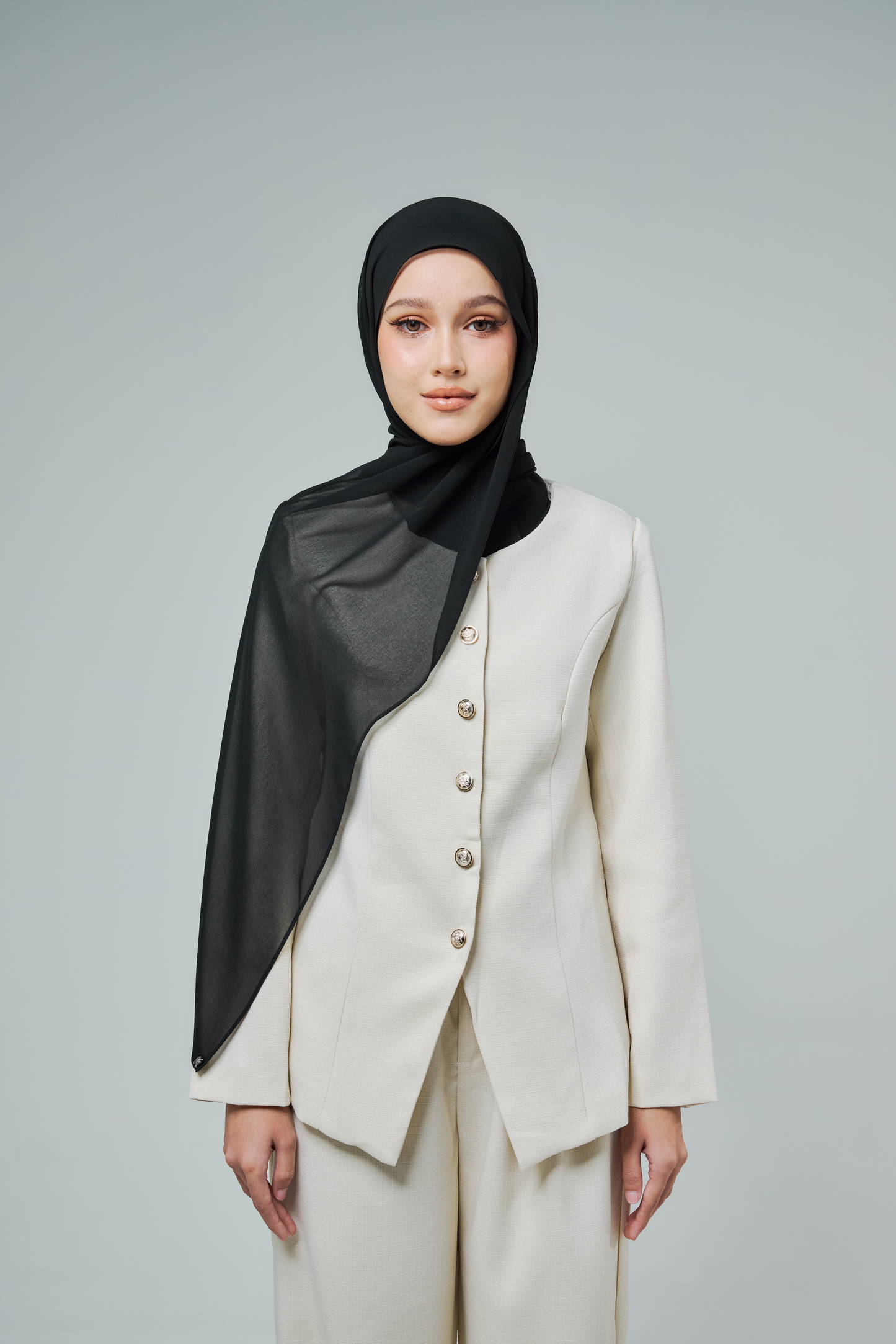 Chiffon Aire in Black