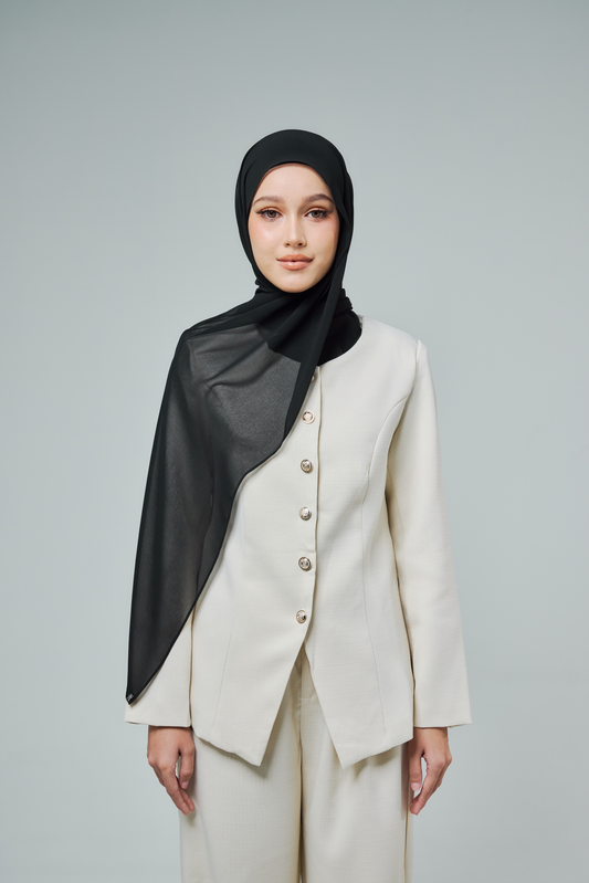 Chiffon Aire in Black