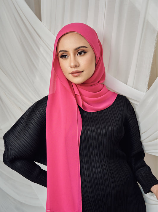 Premium Chiffon in Fuchsia