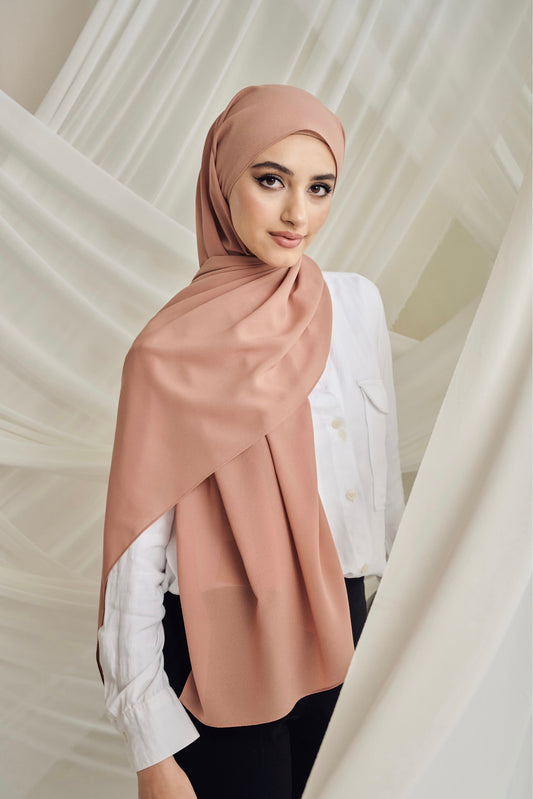 Premium Chiffon in Terracotta