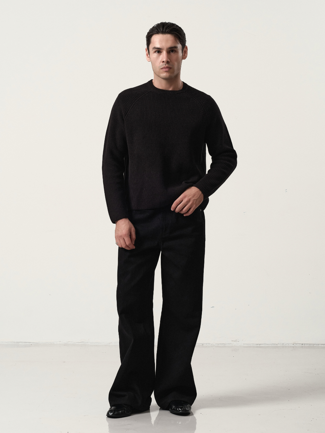 Knitted Top in Black