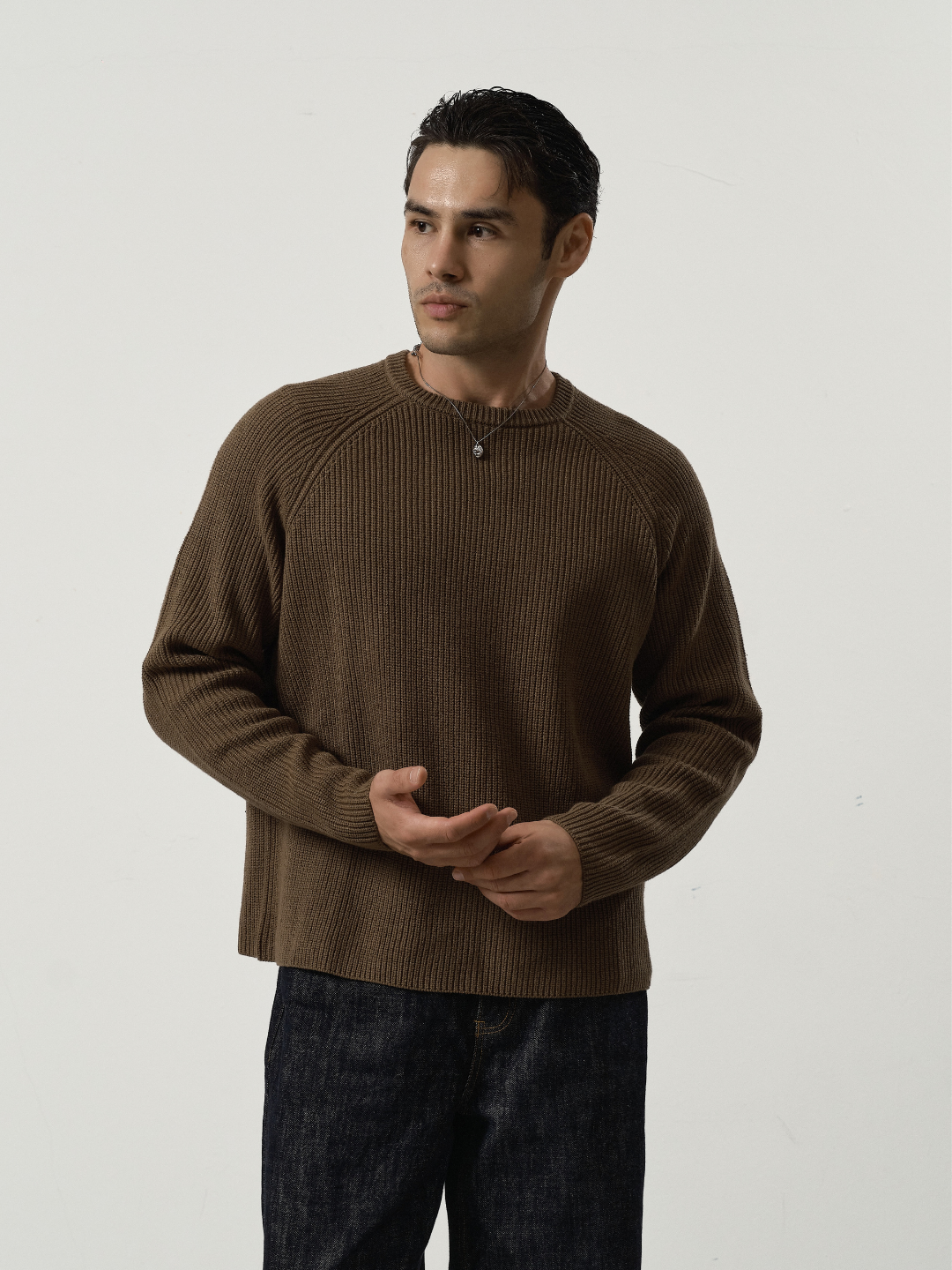 Knitted Top in Olive