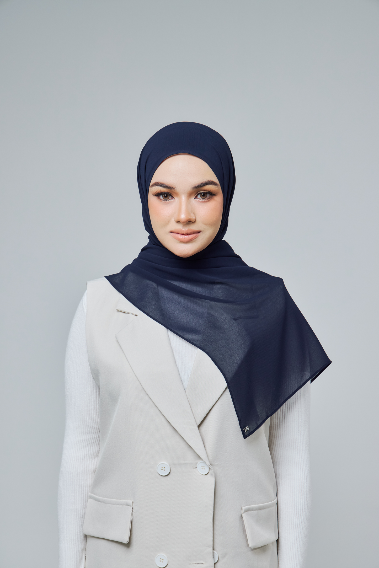 Chiffon Aire in Midnight Blue