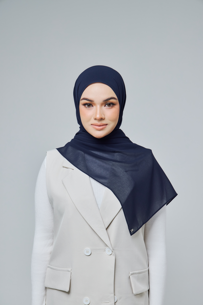 Chiffon Aire in Midnight Blue