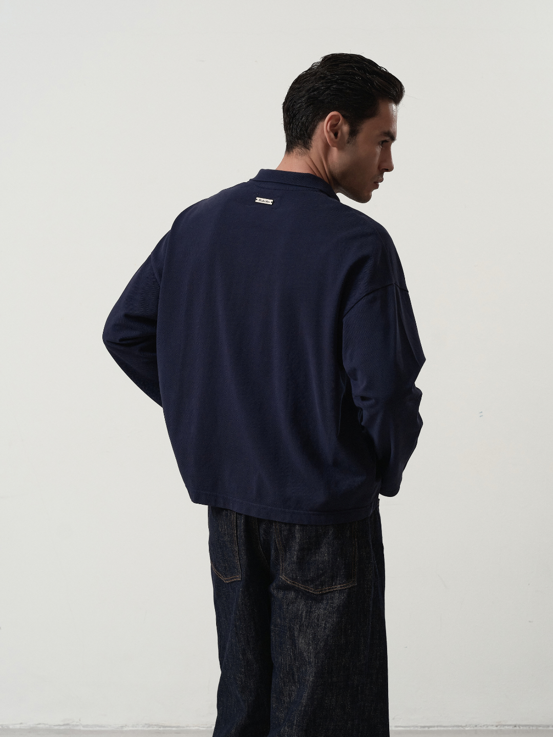 Letter Patch Polo Shirt