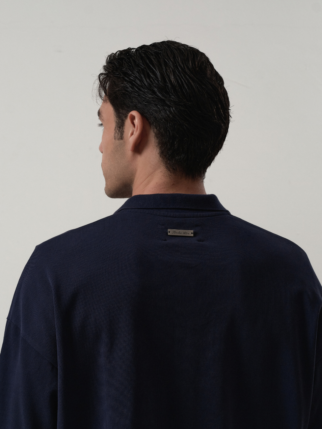 Letter Patch Polo Shirt