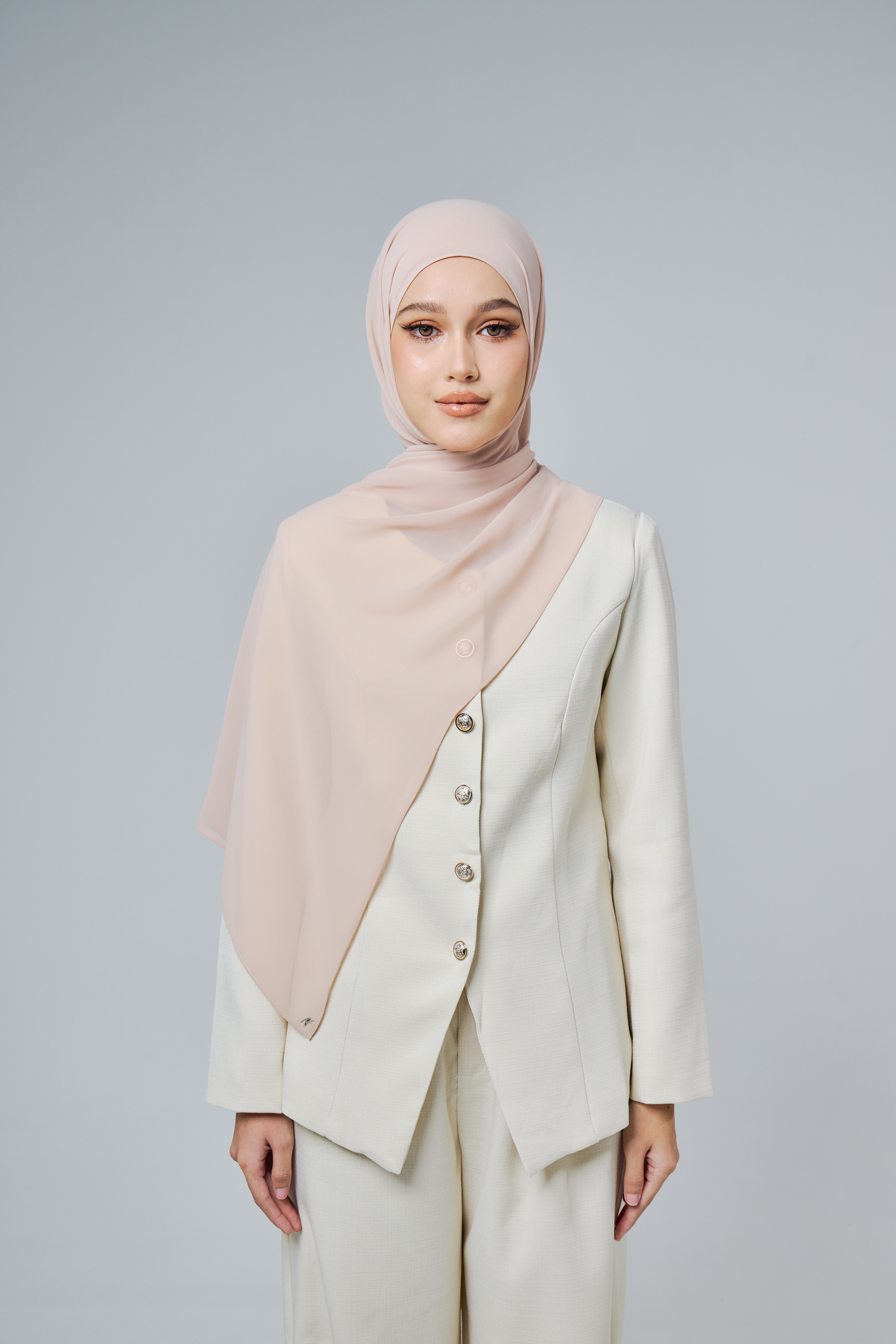 Chiffon Aire in Rose Latte