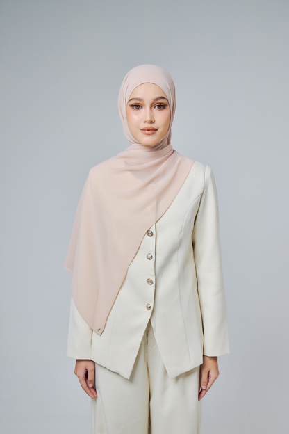 Chiffon Aire in Rose Latte