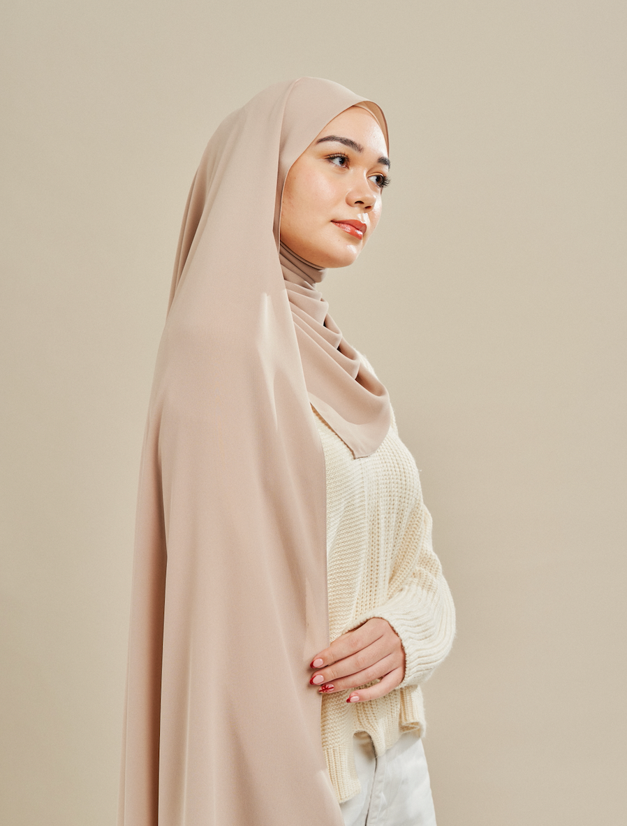 Luxe Chiffon in Khaki