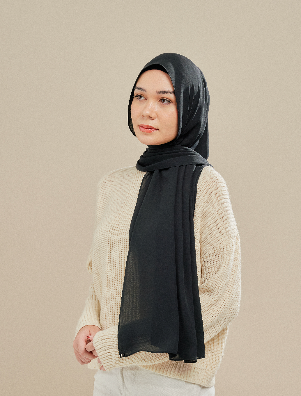Luxe Chiffon in Black