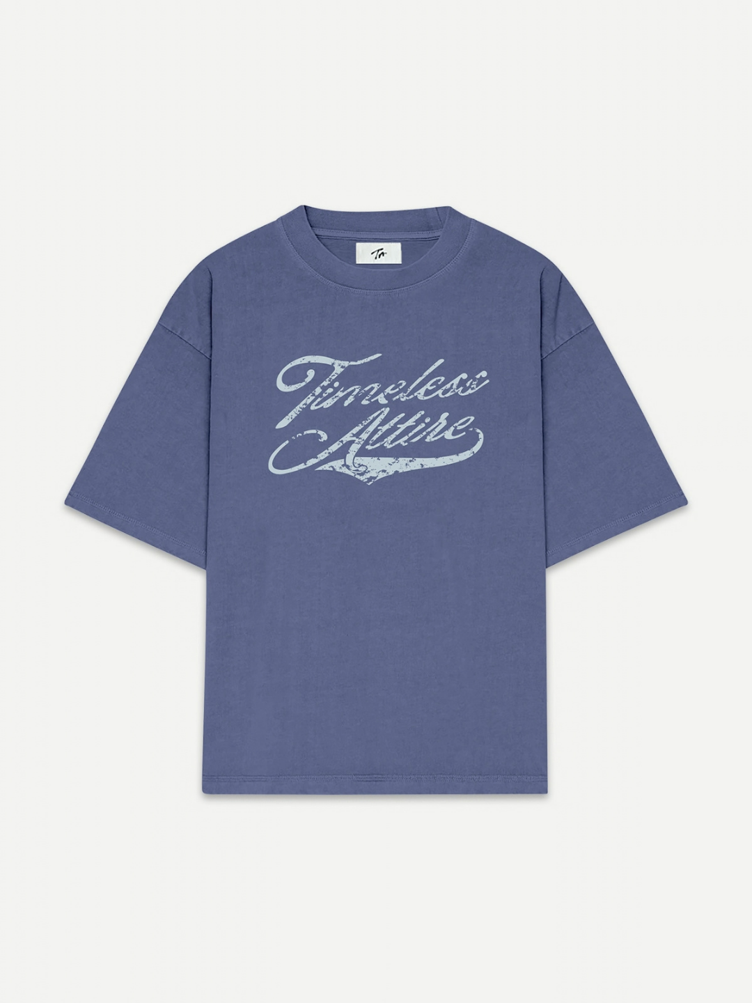 Boxy Tee in Misty Blue