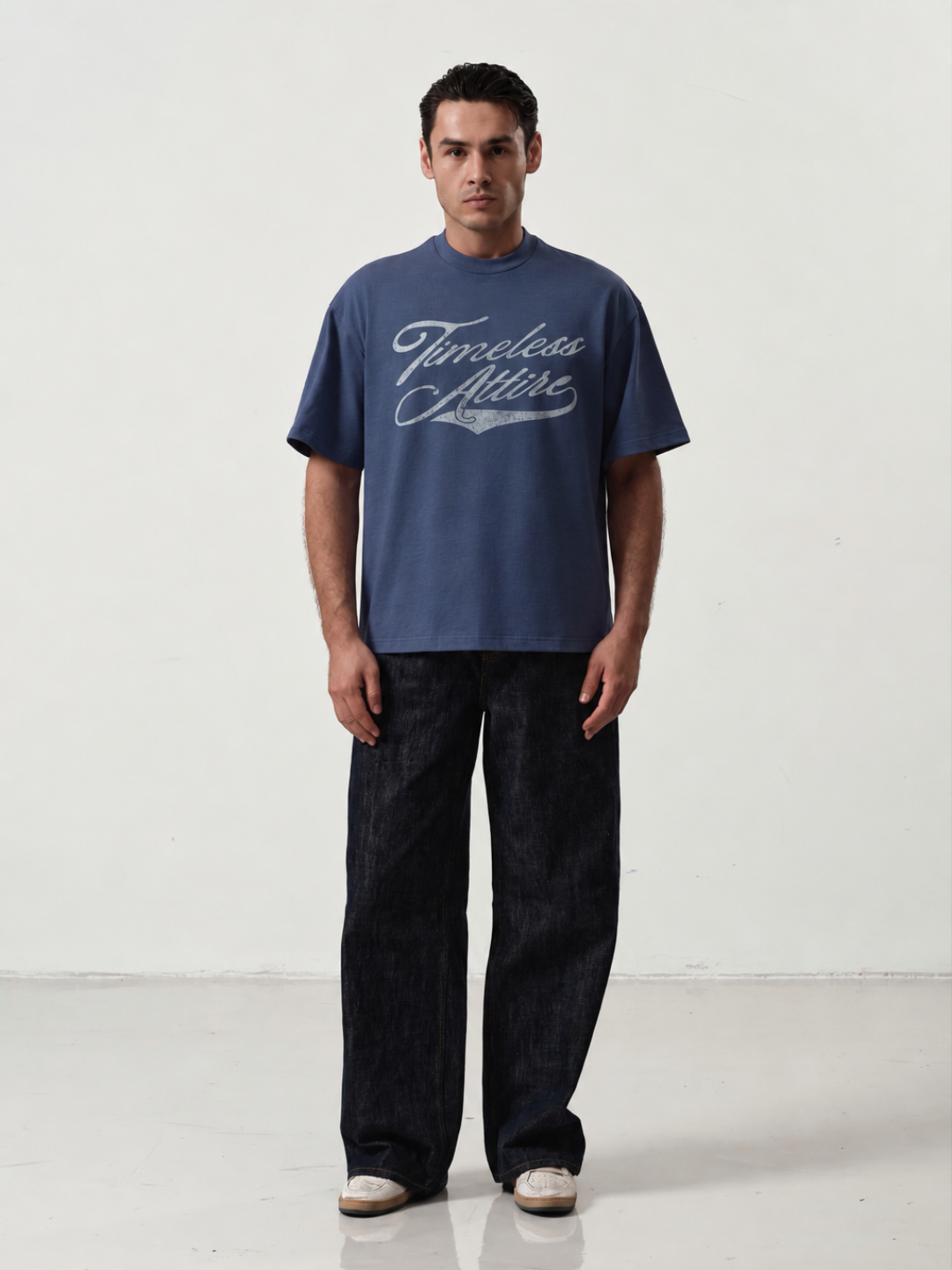 Boxy Tee in Misty Blue