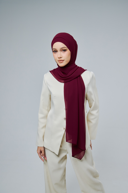 Chiffon Aire in Wine