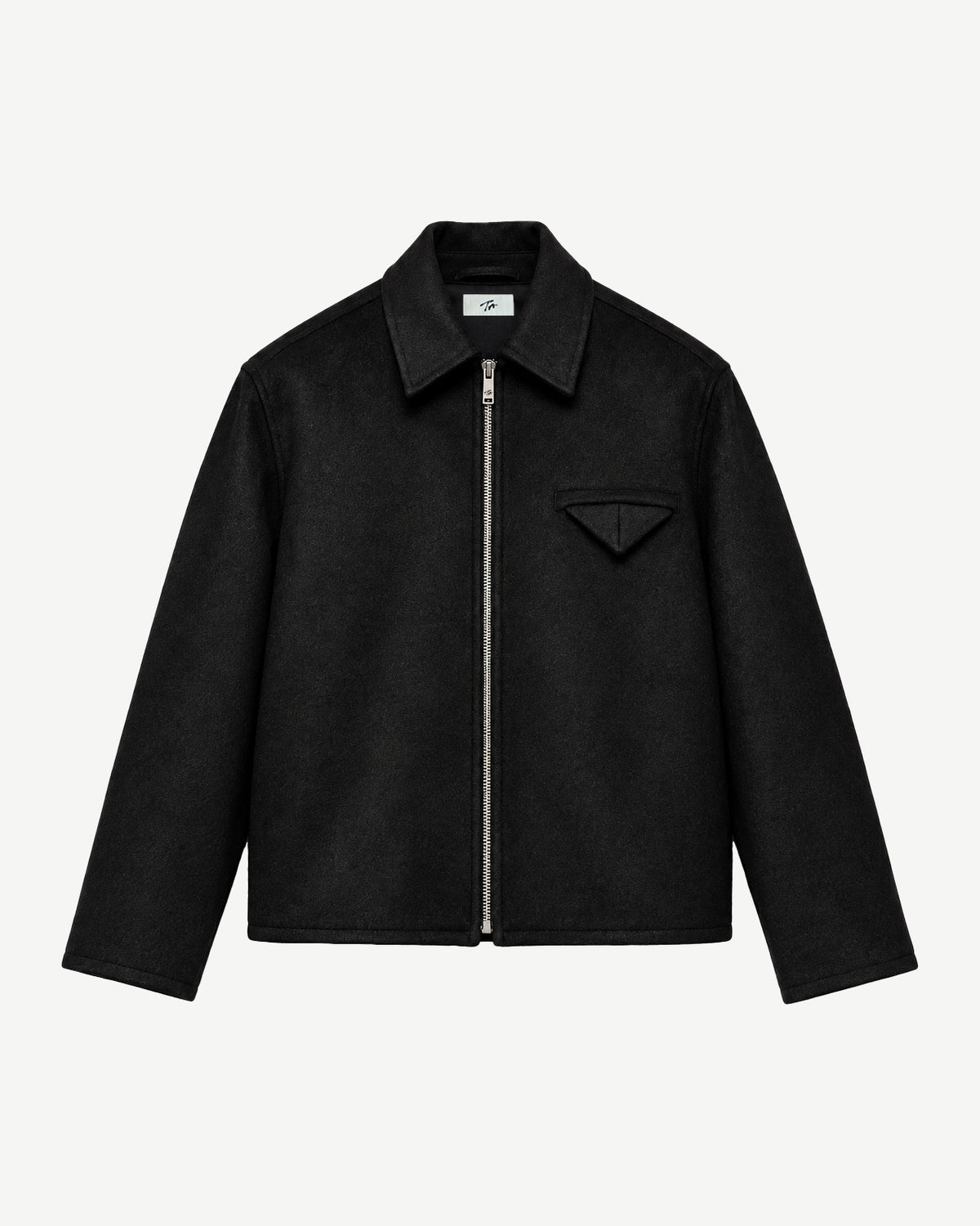 Zip-Up Jacket in Black