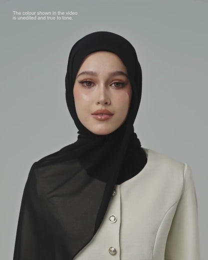 Chiffon Aire in Black