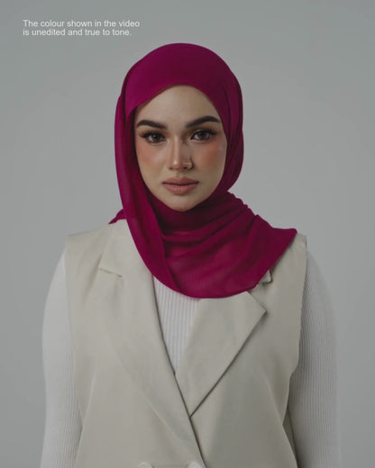 Chiffon Aire in Deep Fuchsia