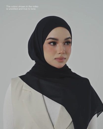 Chiffon Aire in Midnight Blue